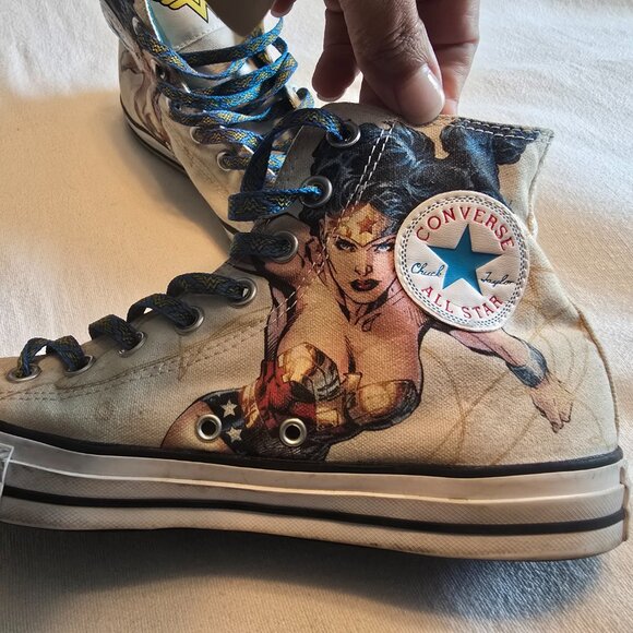 Converse Chuck Taylor All Star DC Comics Wonder Women Mens 8 Women 10 FUN! - Picture 4 of 15